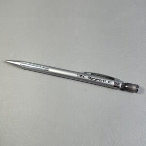 BIC Quantech Mechanical Lead Pencil 0.7 Silver Metal  Discontinued RARE
